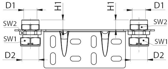 TECO Монтажный комплект для двухтрубных счетчиков газа Km3 sun-id-1398454 - Вид №2