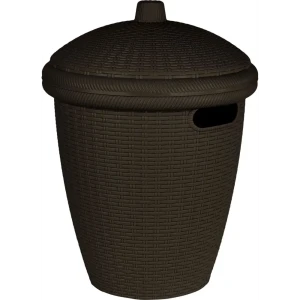 Корзина для белья Keeplex Rattan цвет темный каштан