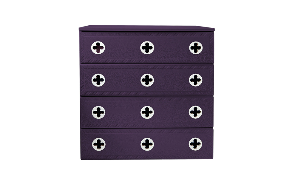 Комод детский с 4 ящиками и декором "Венеция" МАНДАРИН ВЕНЕЦИЯ 178667 Красный Santreyd - Вид №5