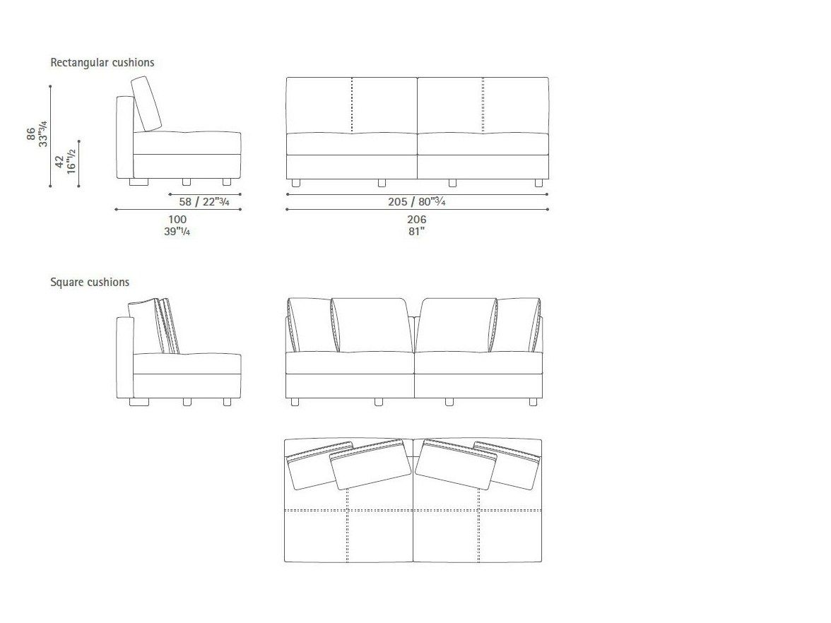 Кожаный модульный угловой диван Poltrona Frau коллекция - диваны и кресла ARCH-00060847 - Вид №32