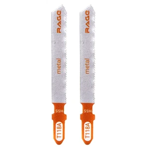 Пилка для электролобзика по стали Rage T118A чистый рез, 2 шт.