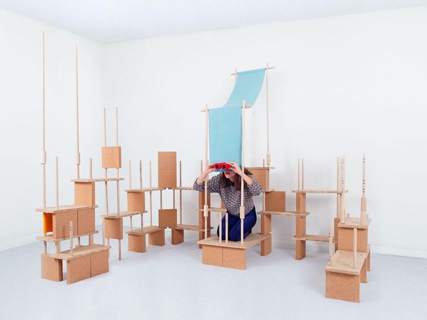 smarin Модульная модульная открытая полка из дерева sun-id-1442905 - Вид №3