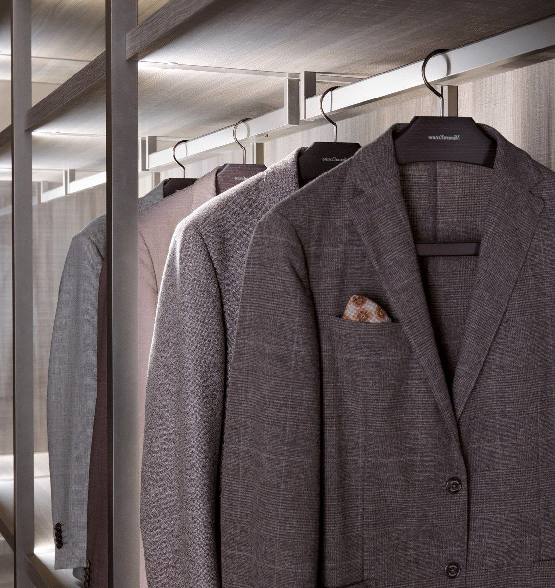 Индивидуальная стеклянная модульная гардеробная MisuraEmme PALO ALTO ARCH-00040466 - Вид №1