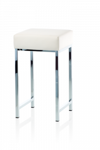 Табурет DW 64 DECOR WALTHER Хром / Сиденье белое 502804