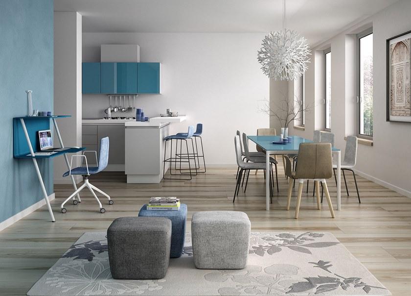 Leyform Съемное штабелируемое кресло из ткани с огнестойкой набивкой Zerosedici 0455  - Вид №1