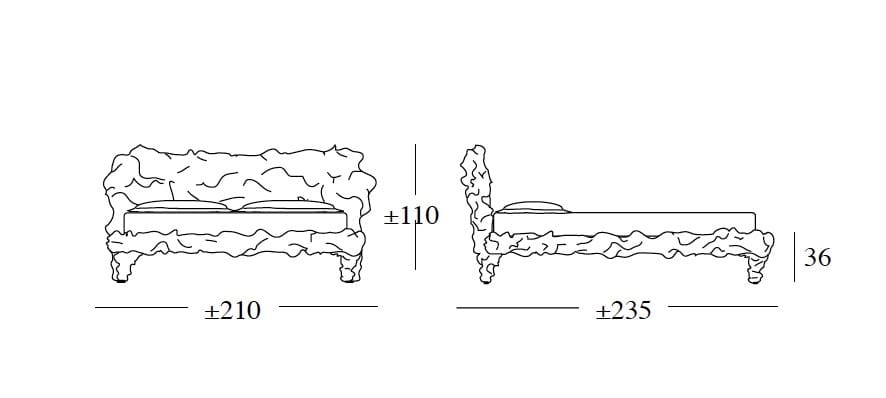 Кровать Edra для интерьера ARCH-00146825 - Вид №5