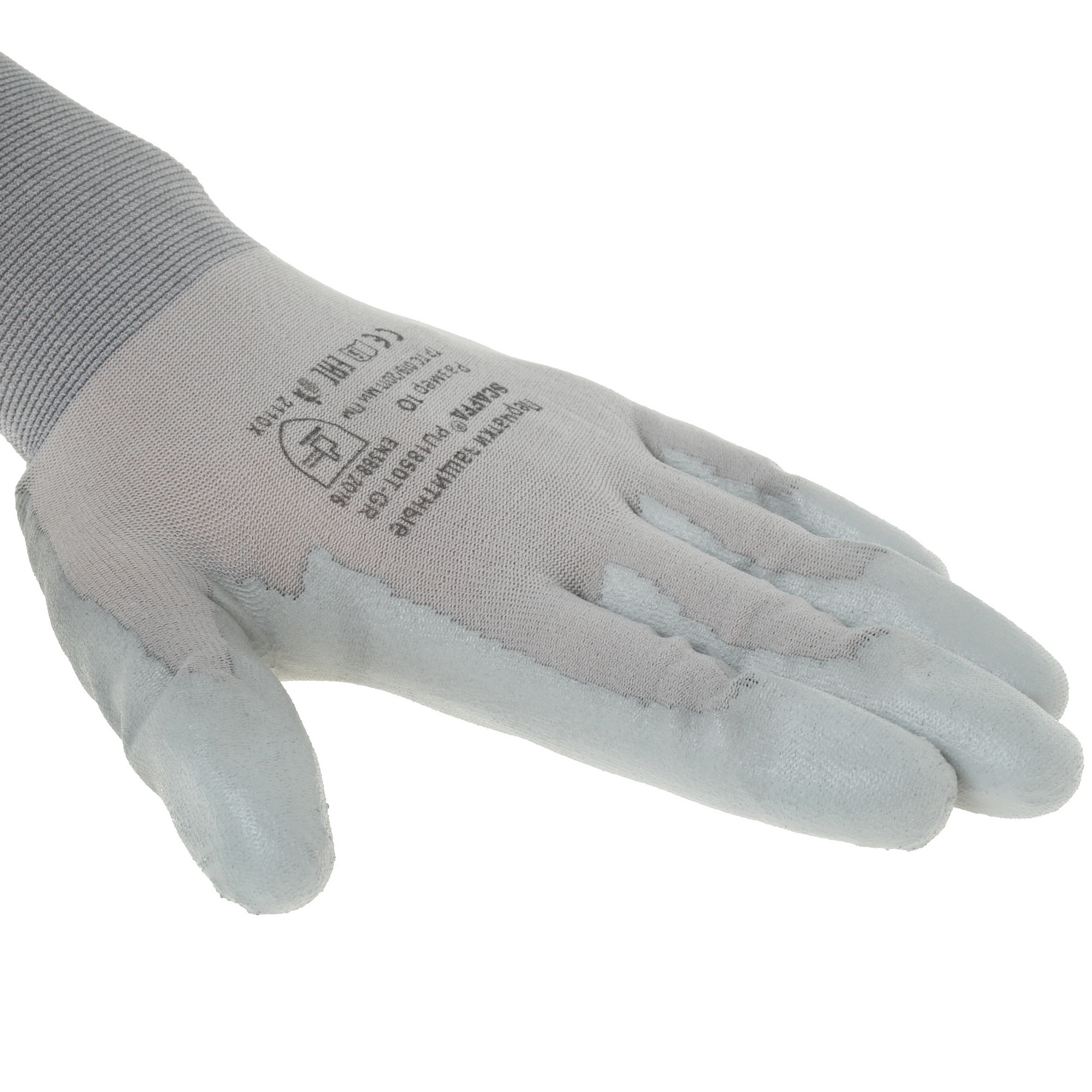 Перчатки трикотажные Scaffa PU1850T-GR-10 4811063 STDN-0118033 - Вид №2