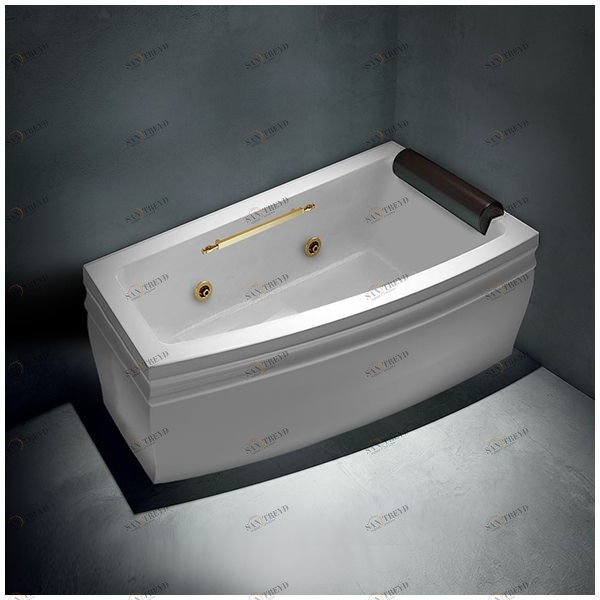Ванна с гидромассажем белая с золотом Gruppo treesse Blanque 1690 DXSTDV1667Z