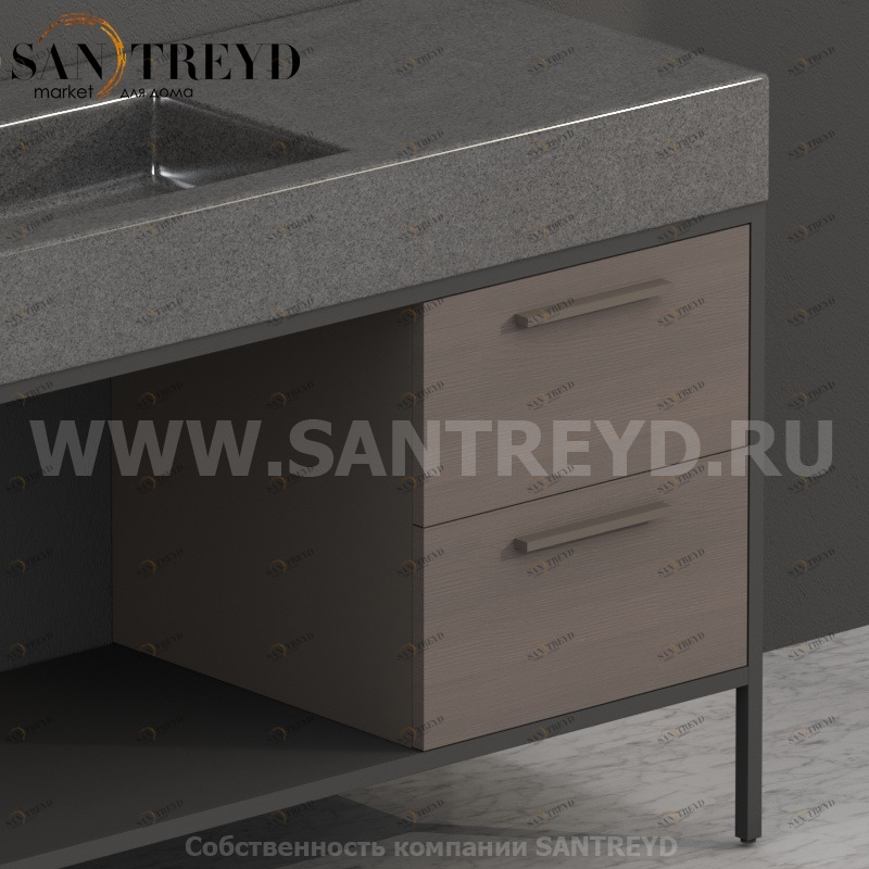 S04548CF Тумба с 2 ящиками Globo Ceramica Globo INCANTHO