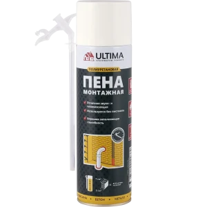 Пена монтажная бытовая Ultima всесезонная, 340 мл