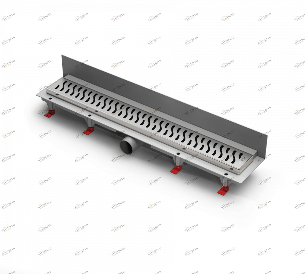 Водоотводящий желоб ALPEN Harmony ALP-650HN3 к стене с рамкой 