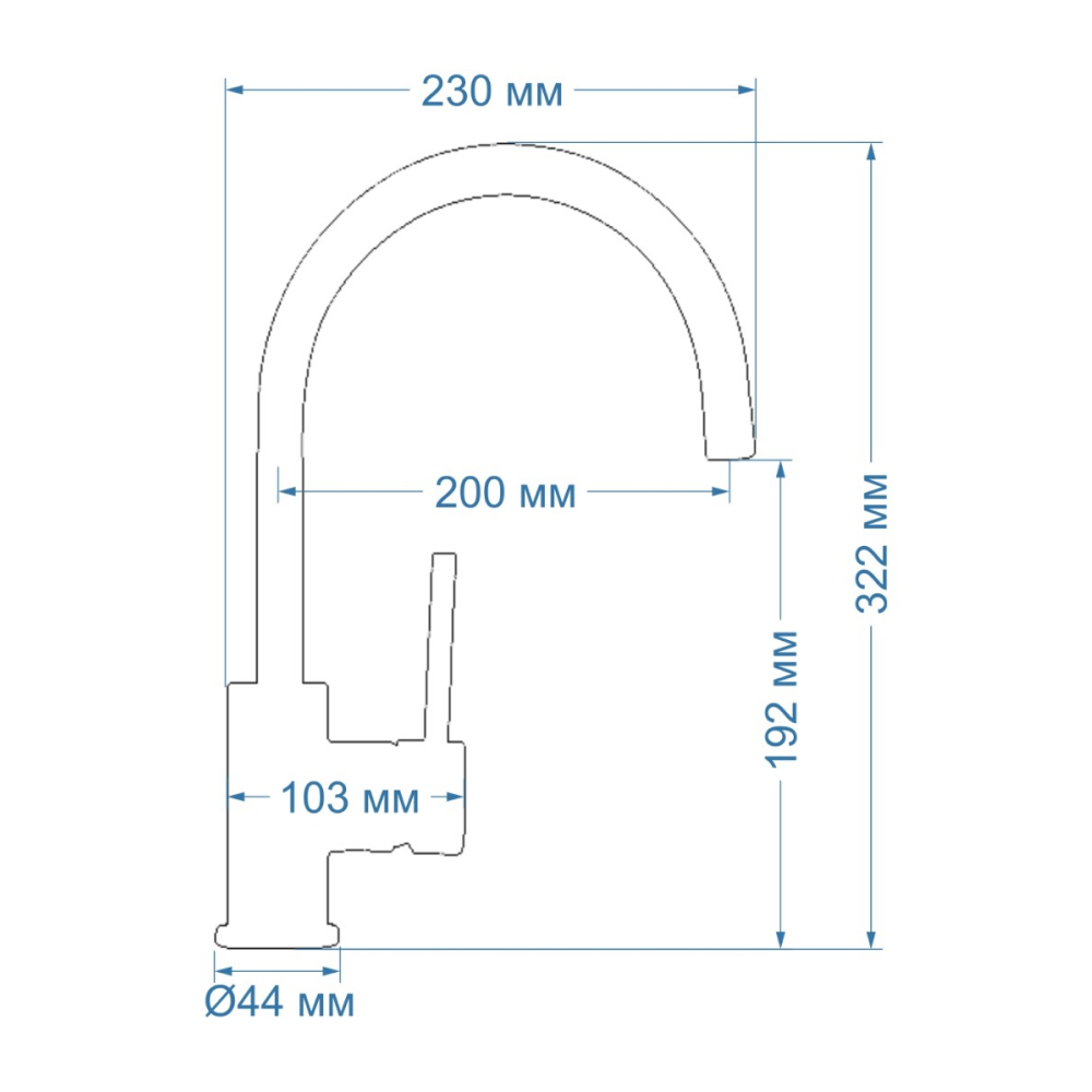 Кухонные смесители Marble SSC-302 Серый (10) SEAMAN - Вид №2