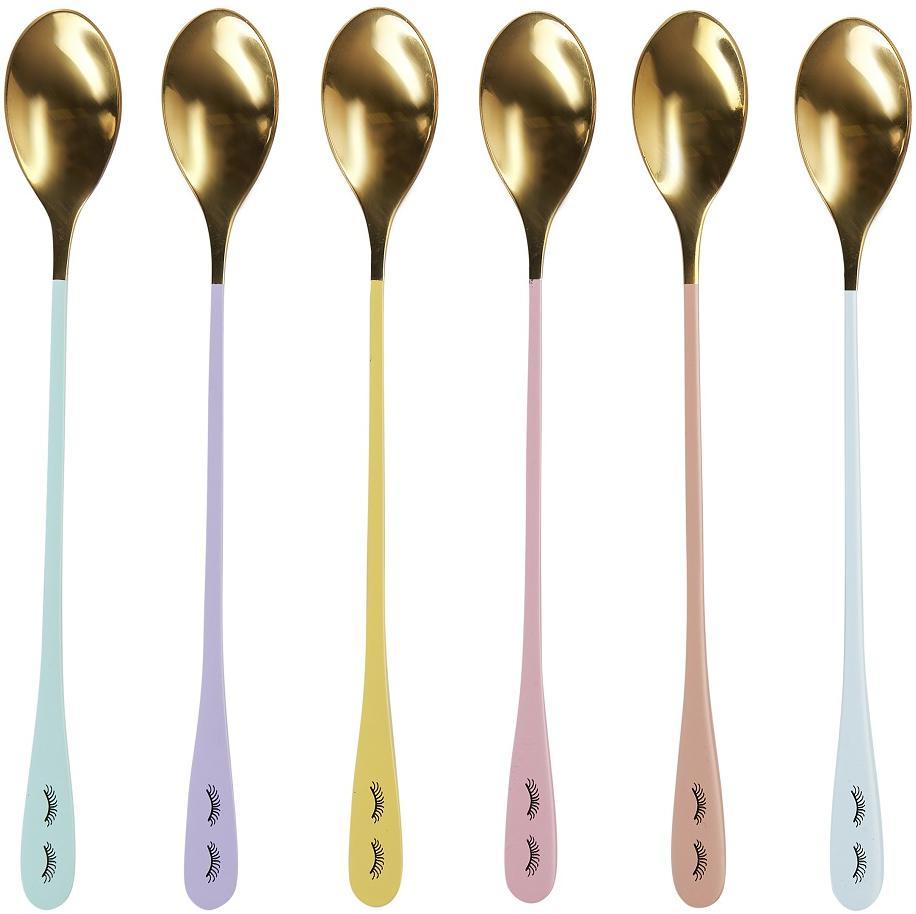 Набор из 6-ти ложек Сlosed eyes Multi Miss Etoile 4970701