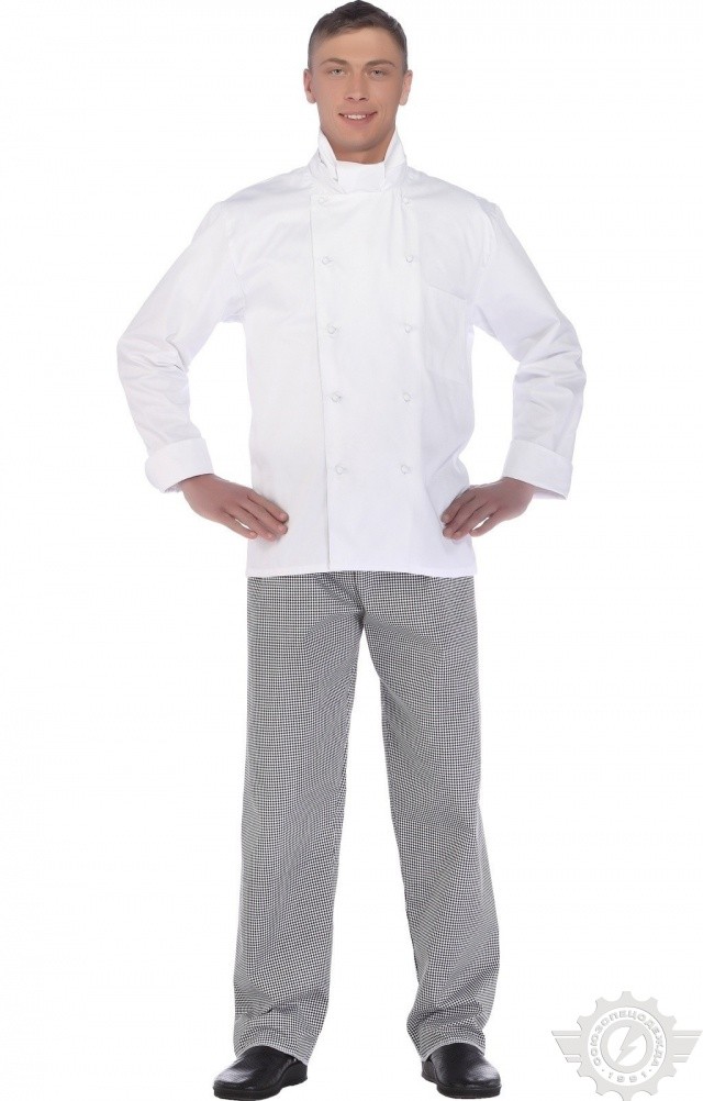 66019 Куртка поварская "Люкс" двубортная  Повар  размер 44-46/170-176 Спецодежда  - Вид №11