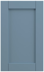 Фасады для кухни Кантри Фрезеровка «Лжевыборка» 702 Голубой