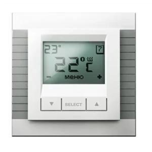 Терморегулятор для теплого пола Equation цифровой, цвет белый