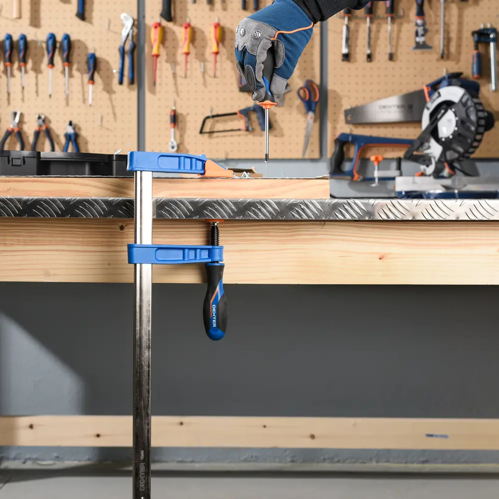 F-образная струбцина Dexter для профессионального монтажа 400 мм 82305122 STLM-0024285 - Вид №9