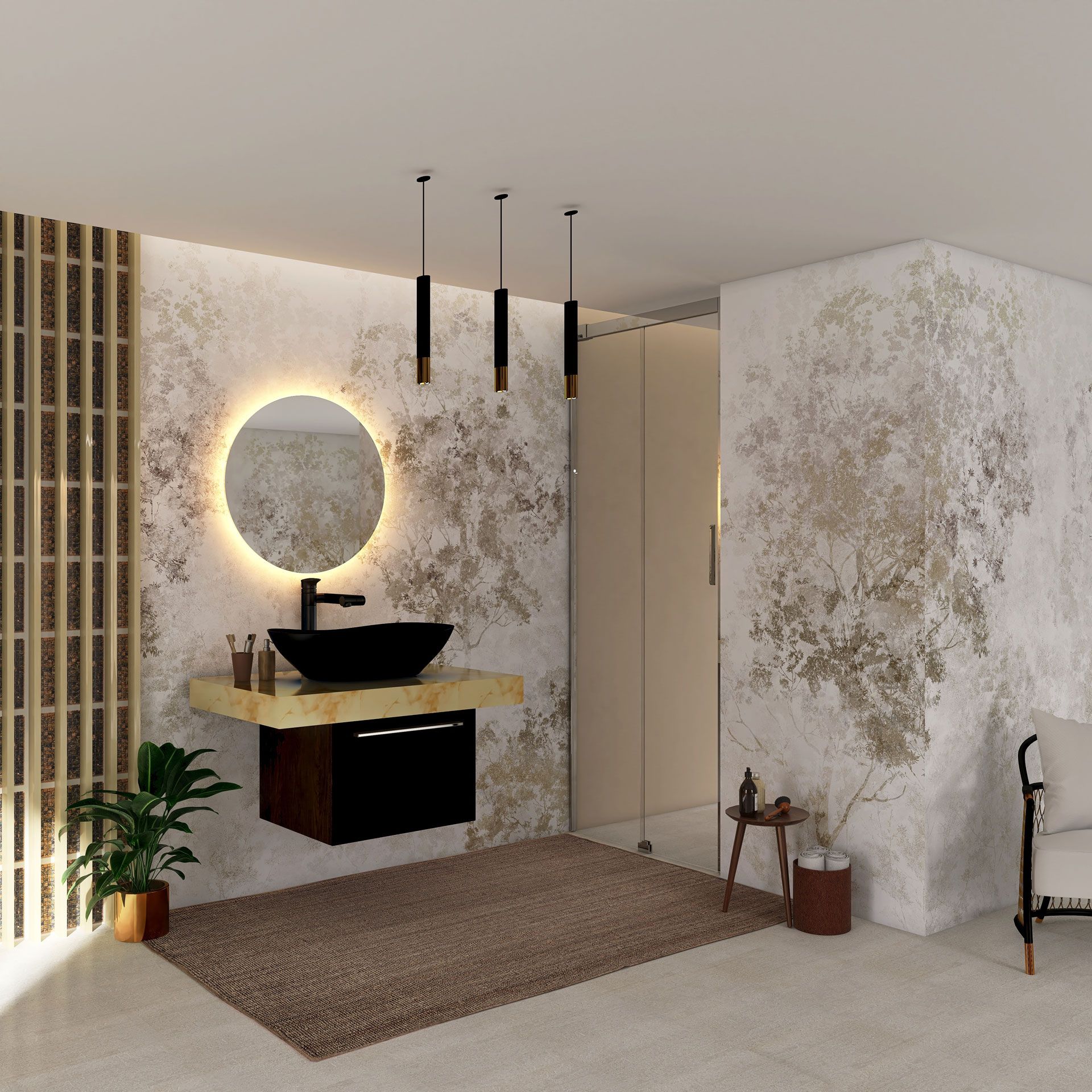 Панорамные обои с цветочными мотивами Rimura 2022 ARCH-00114801