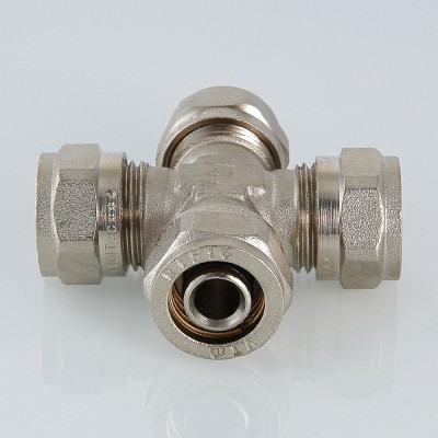 VTm.341.N.261626 Фитинг обжимной – крестовина Valtec 26 х 16 х 26 х 16 мм  - Вид №13