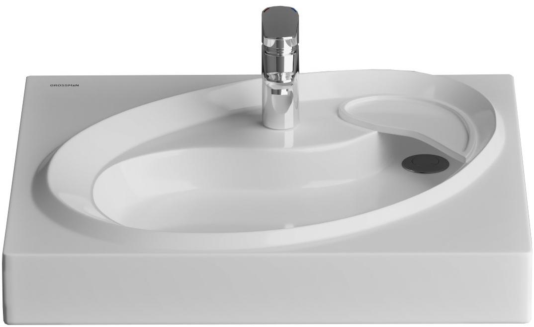 1605501 Подвесная раковина настенная прямоугольная Grossman Alvaro - Вид №2
