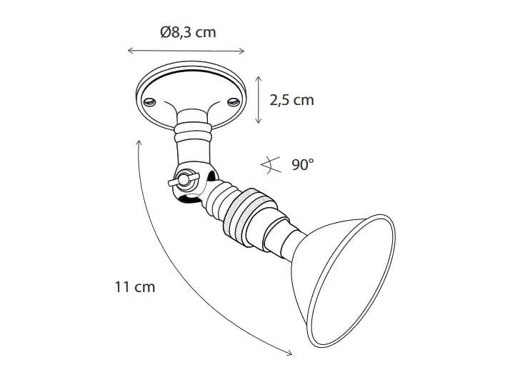 Поворотный латунный прожектор Authentage Lighting Marron ARCH-00002706 - Вид №2