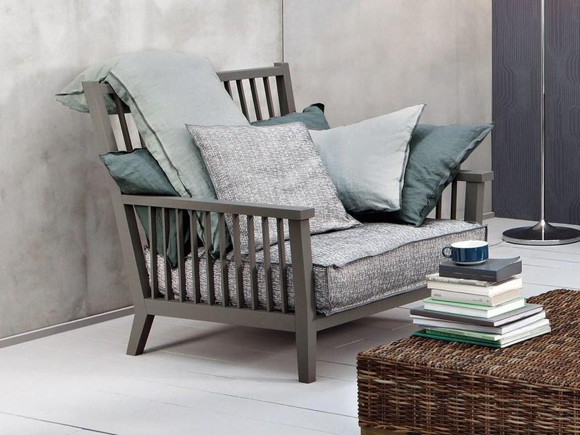 Gervasoni Кресло из ткани с подлокотниками Gray sun-id-1351211 - Вид №2