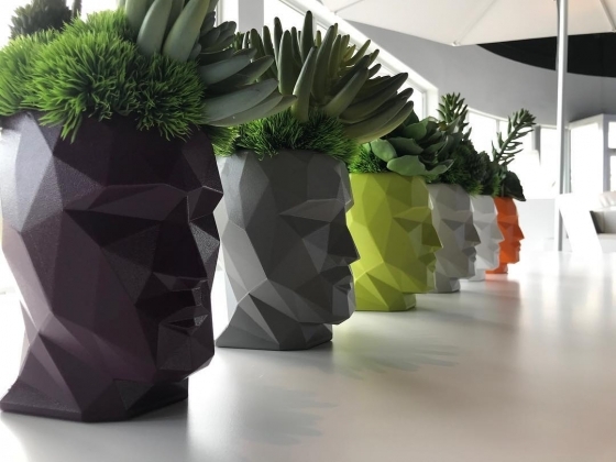 070297 Кашпо матовое фисташковое 42см Vondom Adan - Вид №1