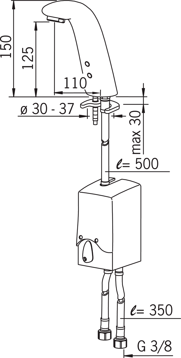 Oras 8527 Смеситель для умывальника, 6 V 8527 LA CUCINA ALESSI Хром  - Вид №4
