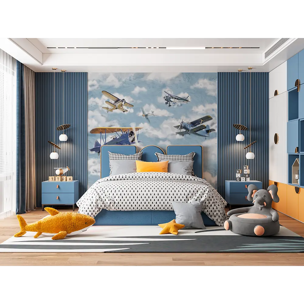 Фотообои Самолеты в небе флизелиновые 300x270 см L13-859 FBRUSH 3D FLIZART STLM-2070819 - Вид №2