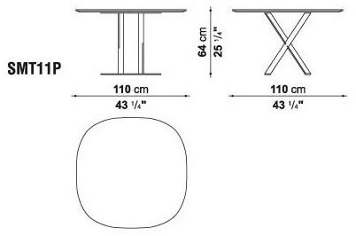 Maxalto Квадратный мраморный стол Pathos sun-id-1358138 - Вид №4