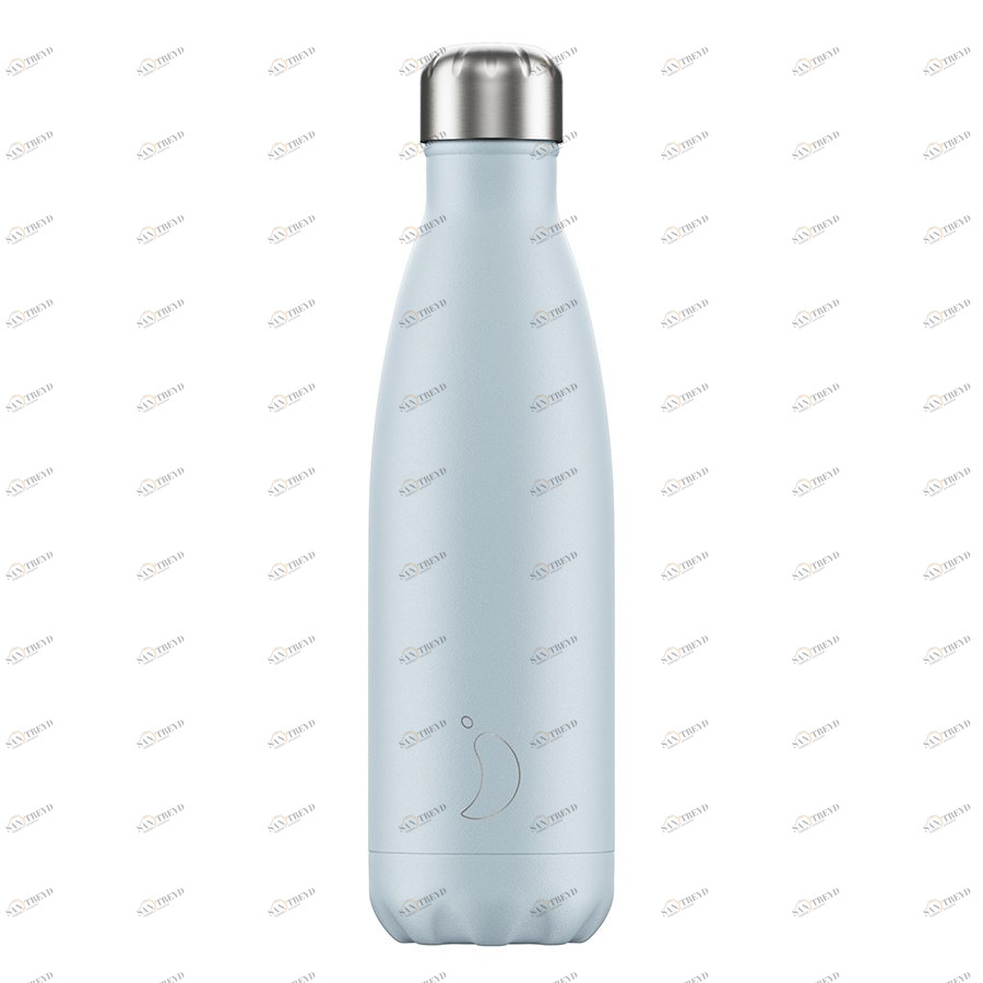 Термос 500 мл голубой Blush Edition Sky Blue CHILLY'S BOTTLES ДИЗАЙНЕРСКИЕ 00-3947973 Голубой 