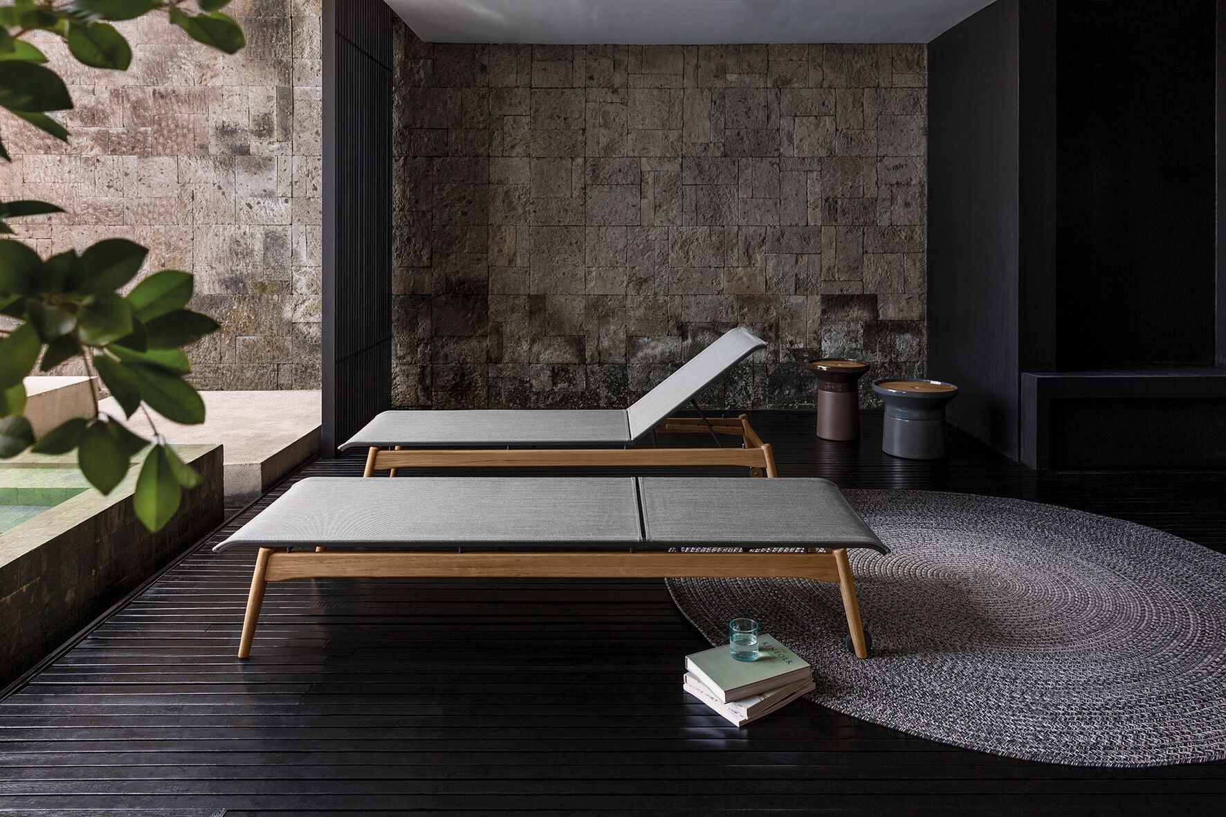 Тканевая откидная Садовая кровать с колесами Gloster Sway ARCH-00138784 - Вид №4