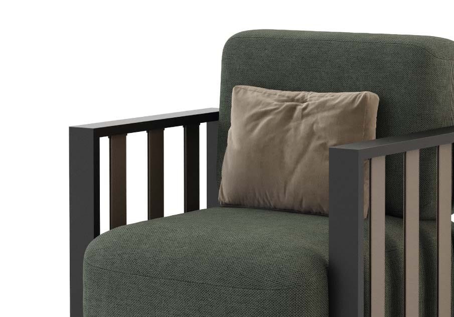 Тканевое кресло с подлокотниками Stylish Club His &amp ARCH-00119690 - Вид №4