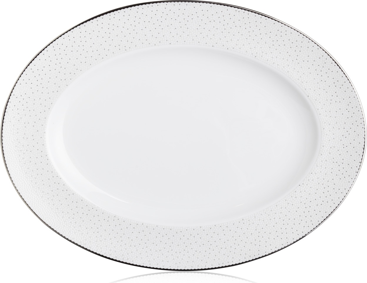 10636001 Noritake Блюдо овальное Noritake "Брум-стрит" 31см Фарфор костяной 