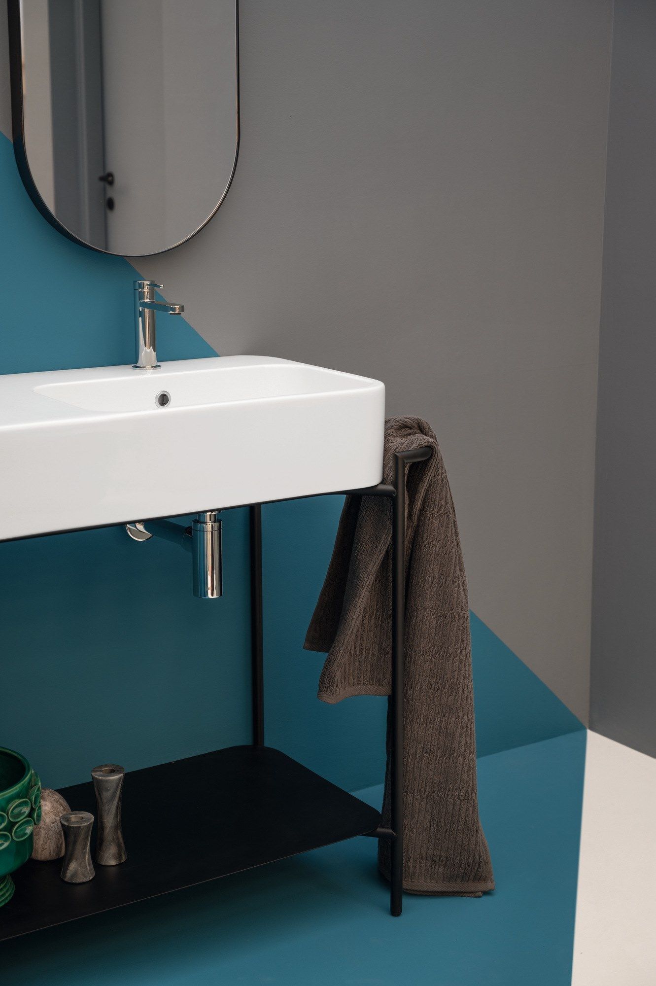 Двойная раковина из нержавеющей стали с держателем для полотенец Axa вещь ARCH-00145467 - Вид №2