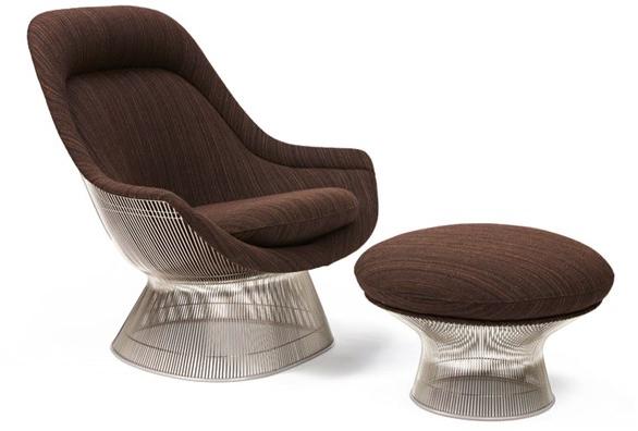 KNOLL Мягкая подножка из стали и ткани Platner sun-id-1414043 - Вид №1