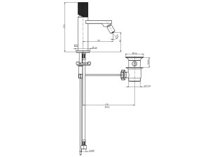 Смеситель для биде с ограничителем расхода