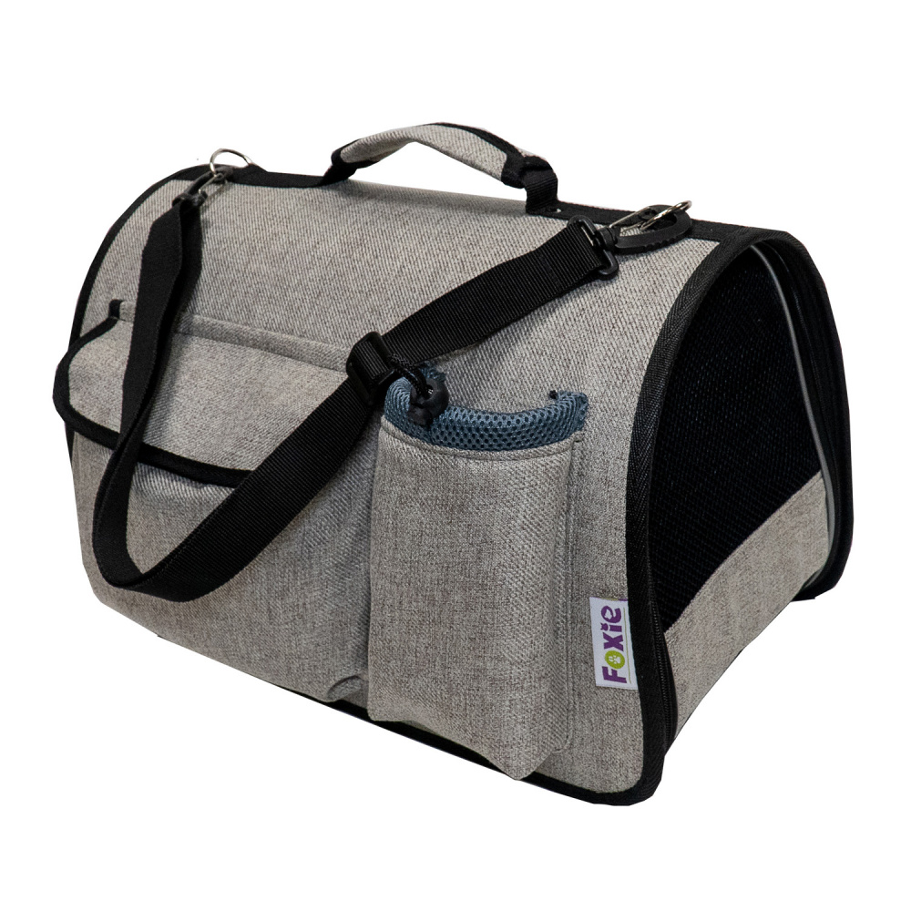 ПР0057000 Сумка-переноска для животных Colour 45x29x27см серая Foxie 