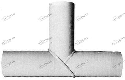 SANIT 395002210 Тройник 90 °, полипропилен, SDR 11, длинный, сварной 