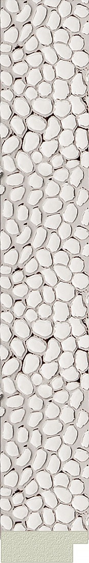 BY 7003 Зеркало в багетной раме - чеканка белая 46 mm EVOFORM Octagon - Вид №3