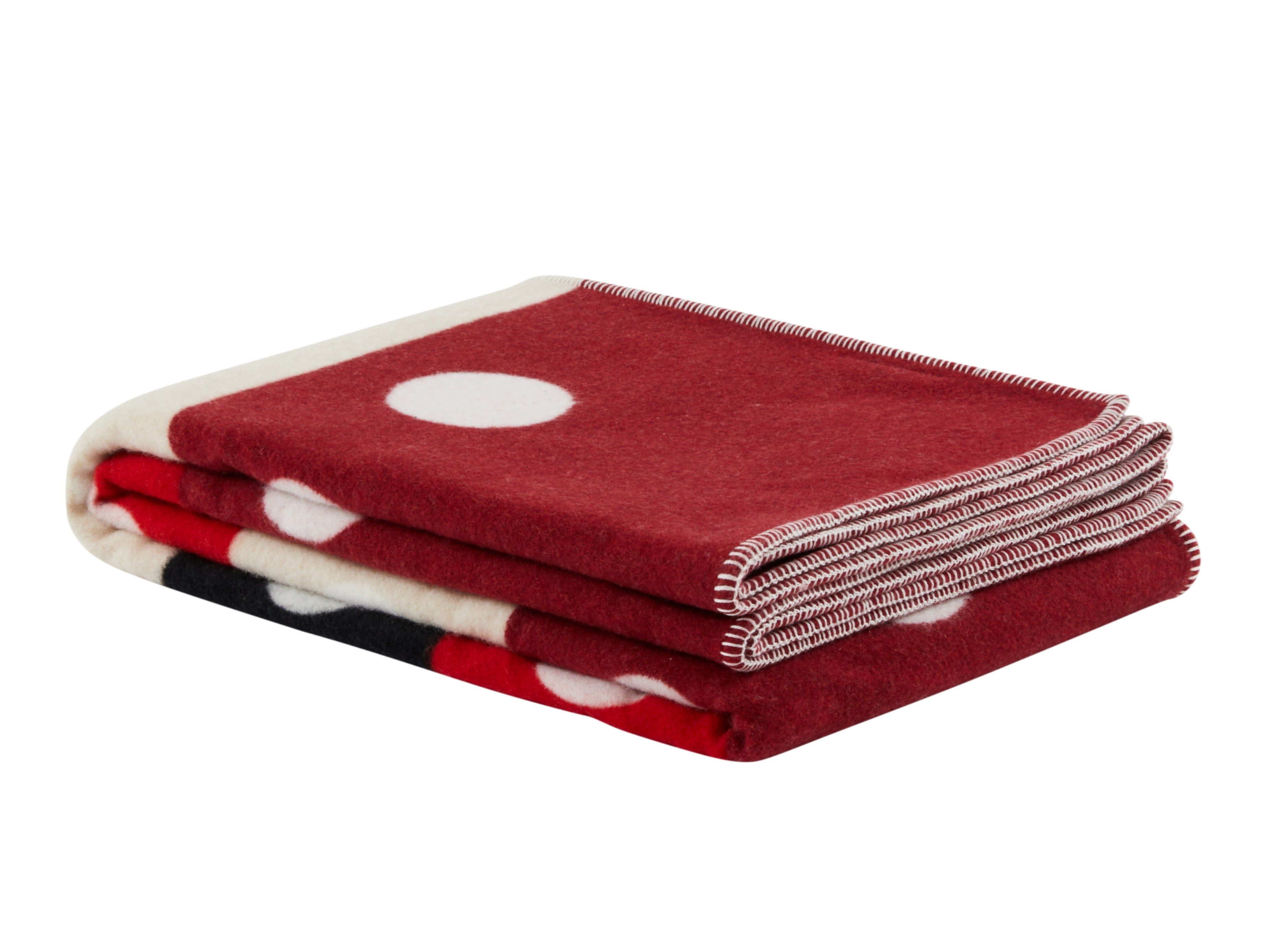 Plaid double face a pois e a righe in lana merino Lanerossi Memory is my Home ARCH-00100382 - Вид №2