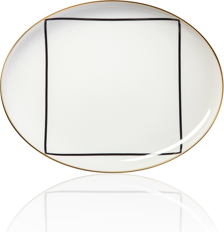 10564692 Sieger by Furstenberg Блюдо овальное Sieger by Furstenberg "Мой фарфор! Золотой дворец" 31см Фарфор 