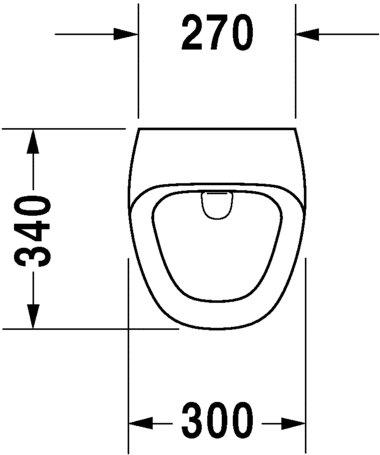 2804310007 Настенный писсуар, уринал с мушкой Duravit Durastyle - Вид №4