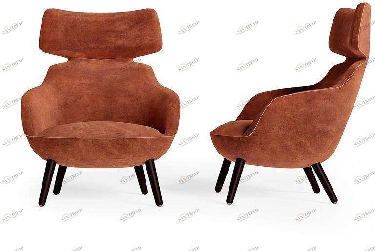 Barnini Oseo Мягкое кресло с подлокотниками с подголовником Richmond upon thames Rc205