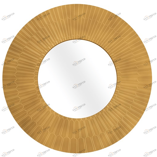 Scarlet Splendour Круглое зеркало с настенной рамой Vanilla noir oro sun-id-1481952