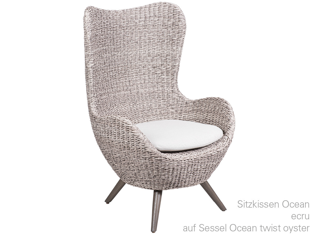10.00.1625 Подушка кресла Ocean Outdoor Classic Ecru Mbm - Вид №1