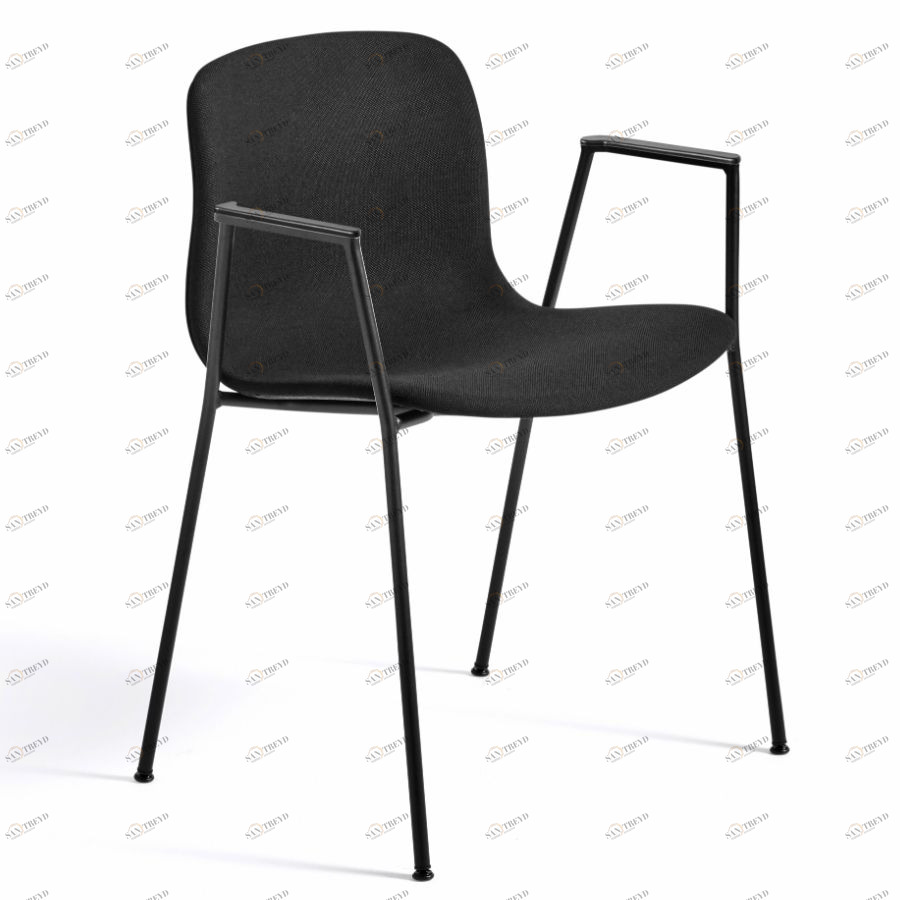 Стул AAC19, черный с черным основанием Hay 219701100