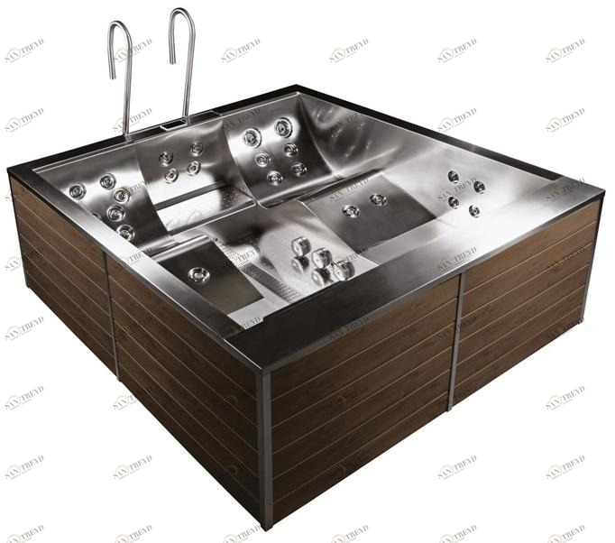 Gruppo Geromin Мини-бассейн из нержавеющей стали с гидромассажем Inoxline sun-id-1374270