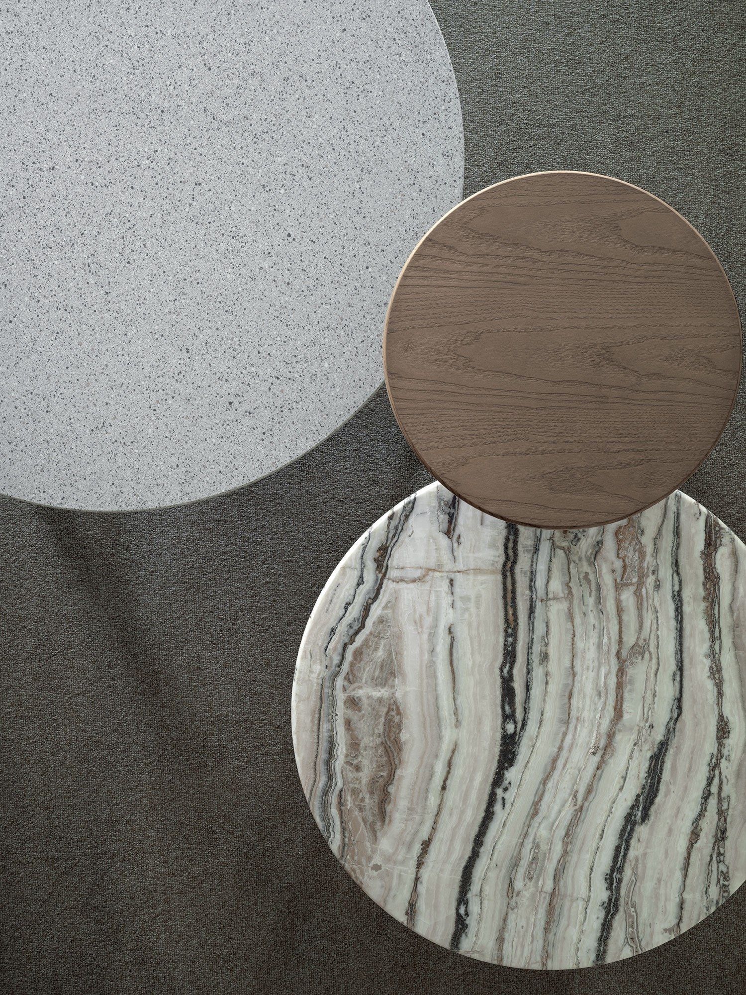 Высокий круглый журнальный столик из ясеня Frigerio Mocki ARCH-00125258 - Вид №3