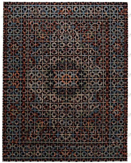 I + I Коврик из шерсти и хлопка с геометрическими мотивами  C 67f 